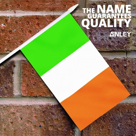 Hand Held Small Miniature Irish National Flags on Stick Anley Ireland Mini Flag 12 Pack Fade Resistant & Vivid Colors Hibernian 5x8 Inch with Solid Pole & Spear Top Hand Held Small Miniature Irish National Flags on Stick Anley Ireland Mini Flag 12 Pack Fade Resistant & Vivid Colors Hibernian 5x8 Inch with Solid Pole & Spear Top